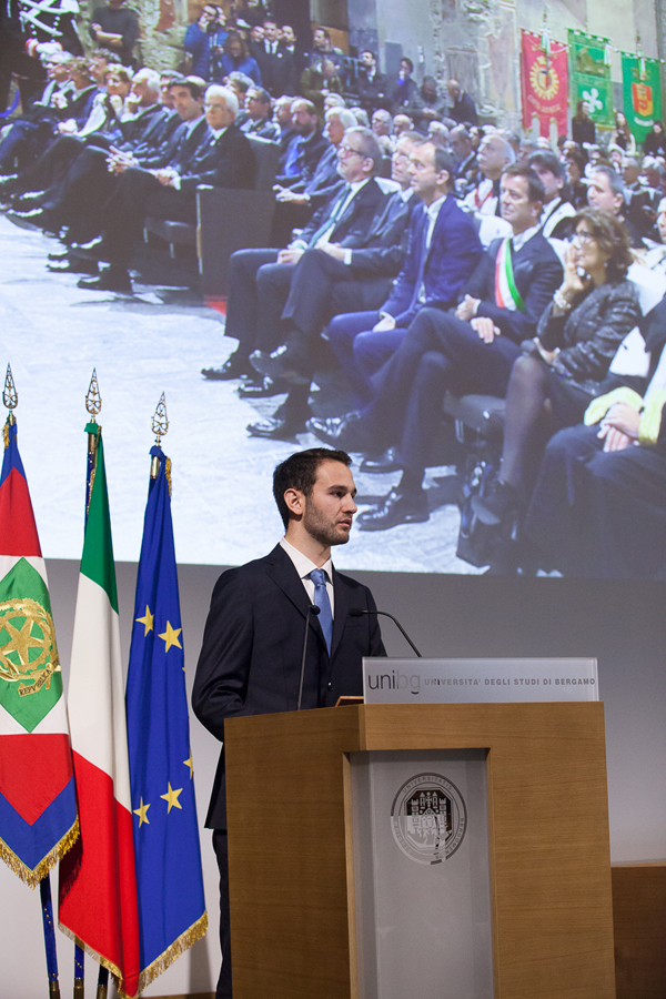 Discorso del Rappresentante degli Studenti, Andrea Saccogna, durante la Cerimonia di Inaugurazione dell'a.a. 2016-17