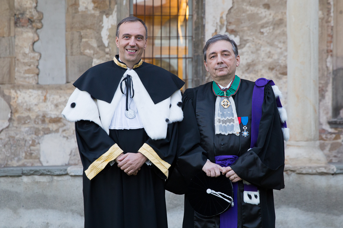 I Rettori Prof. Remo Morzenti Pellegrini e Prof. Gilles Pécout