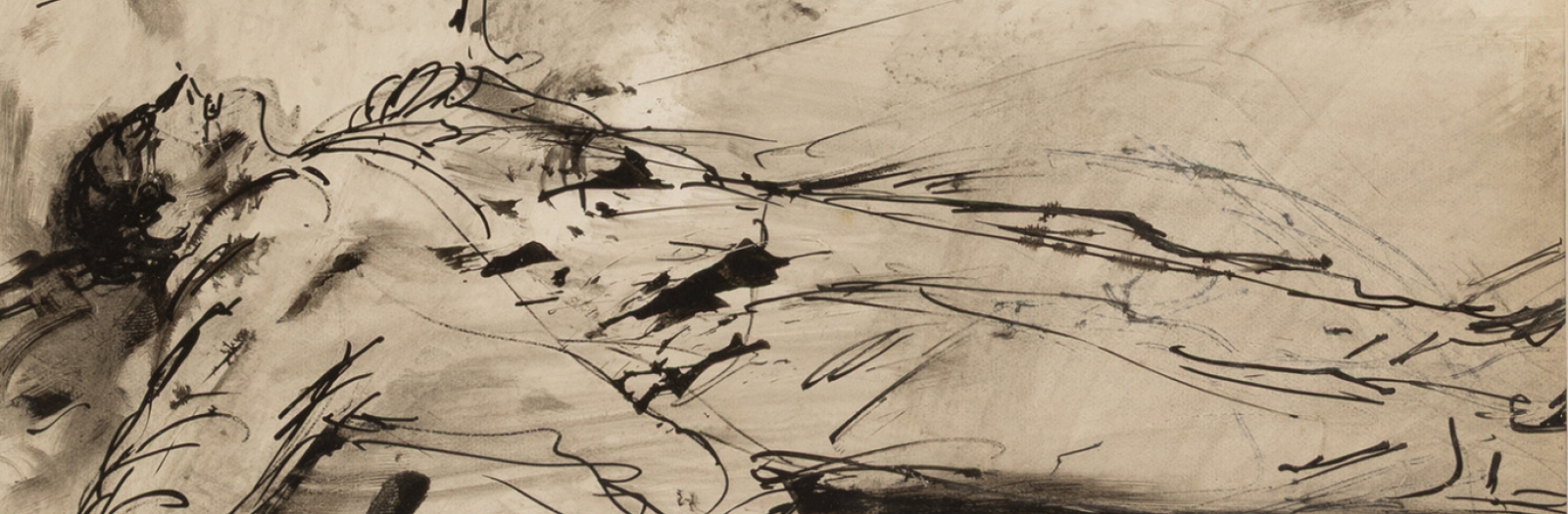 Quadro che rappresenta un uomo disteso in terra