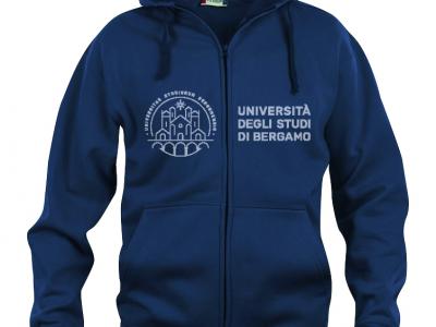 Felpa full-zip con cappuccio, colore blu € 33,0