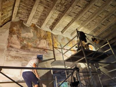 prima - Sala degli affreschi Chiostro Minore Sant'Agostino