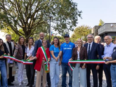 Taglio del nastro centro sportivo di via Broseta