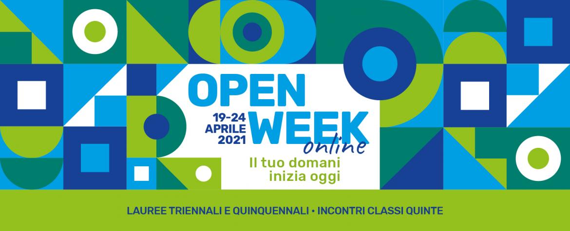 open week 19-24 aprile 2021 open week 19-24 aprile 2021