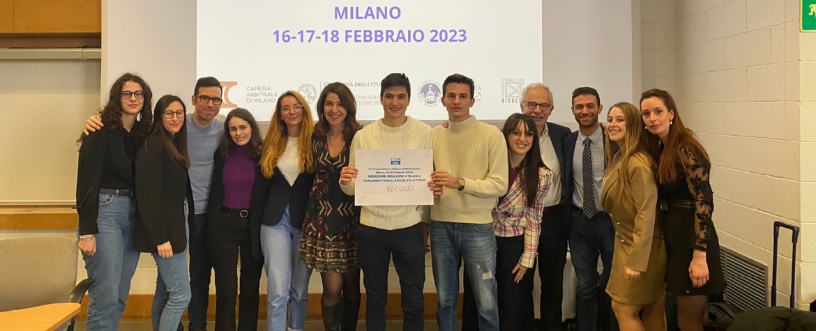 I vincitori UniBg del premio speciale CIM Miglior utilizzo degli strumenti dell'ascolto attivo