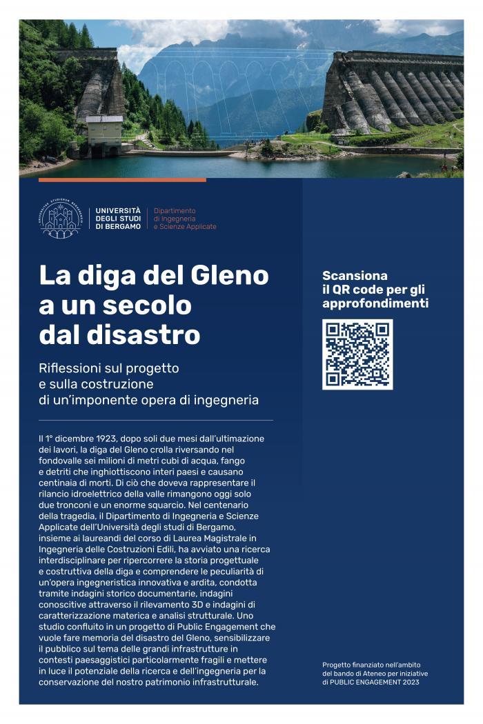 Locandina evento diga Gleno