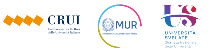 Banner con logo CRUI, MUR e Università Svelate