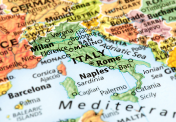 Cartina dell'Italia