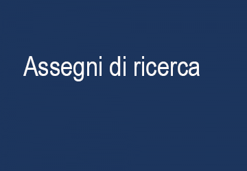 Assegni di ricerca