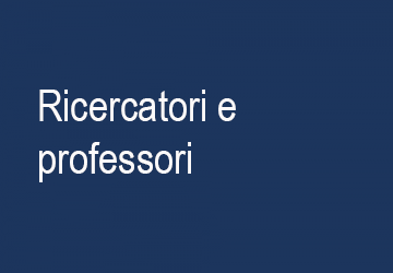 Ricercatori e professori